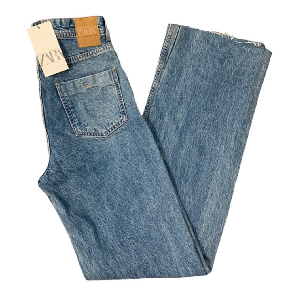 NWT Zara High Rise Straight Leg Jeans
